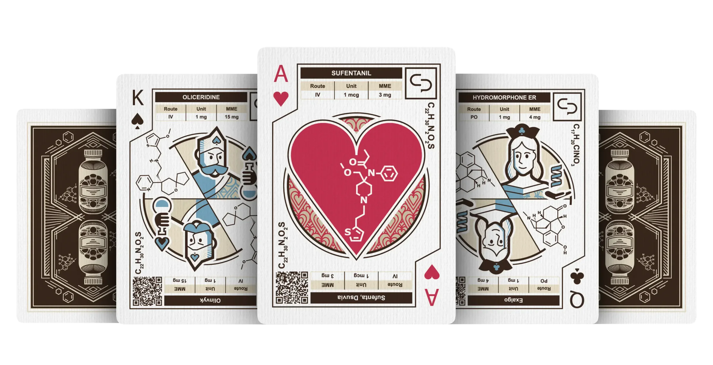 Narcotic Playing Cards card-face spread