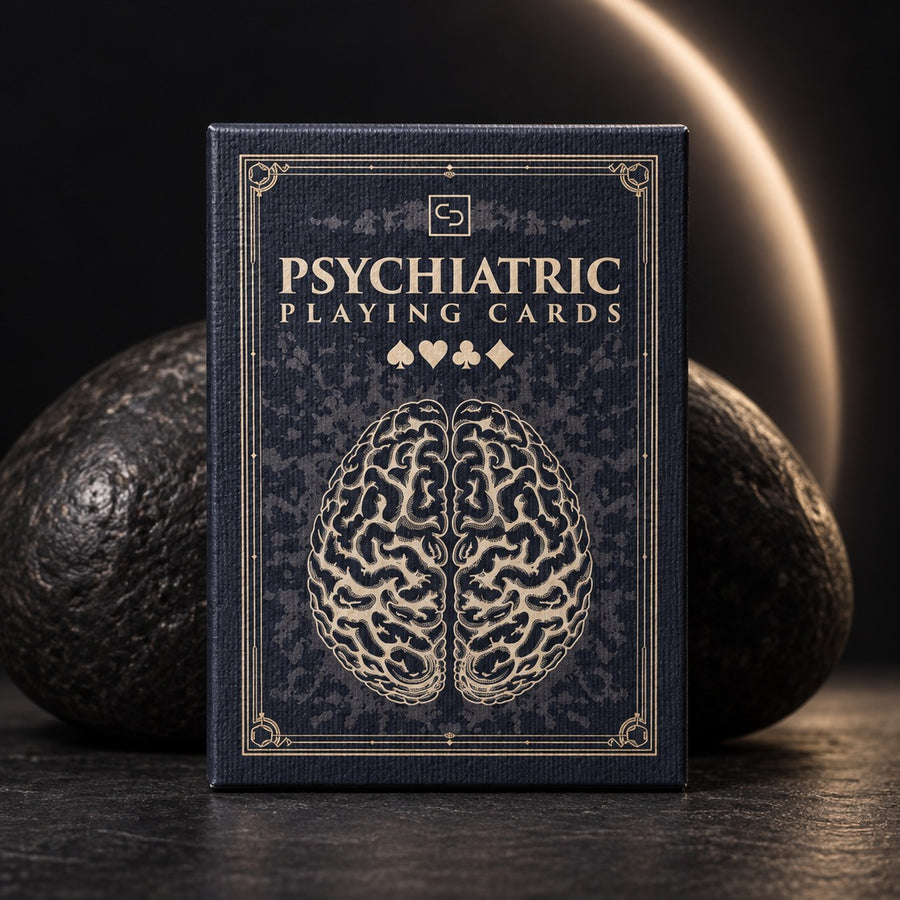 The Psychiatric Playing Cards tuck box