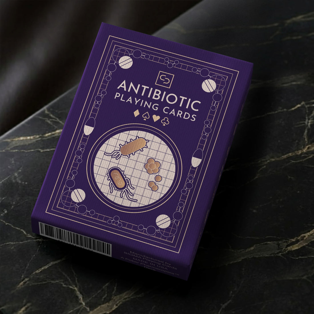 Antibiotic pharmacology playing card deck