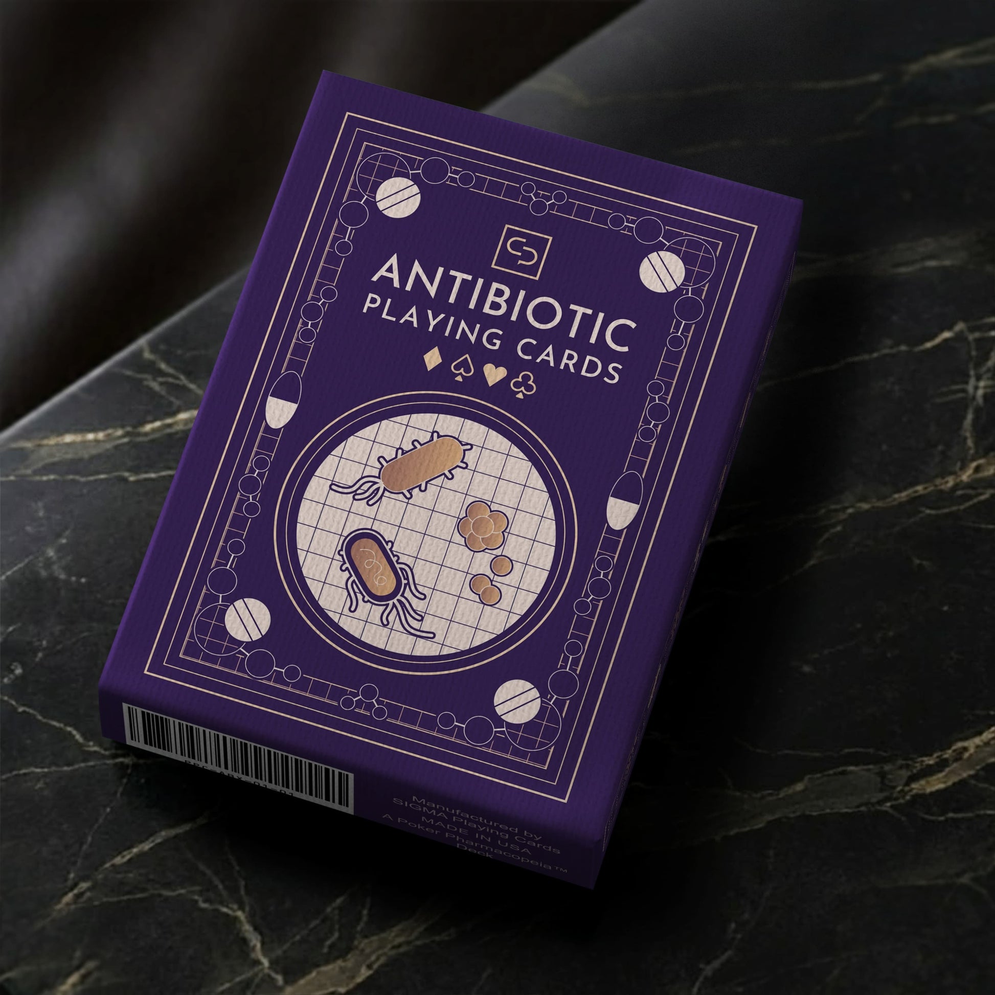 Antibiotic pharmacology playing card deck