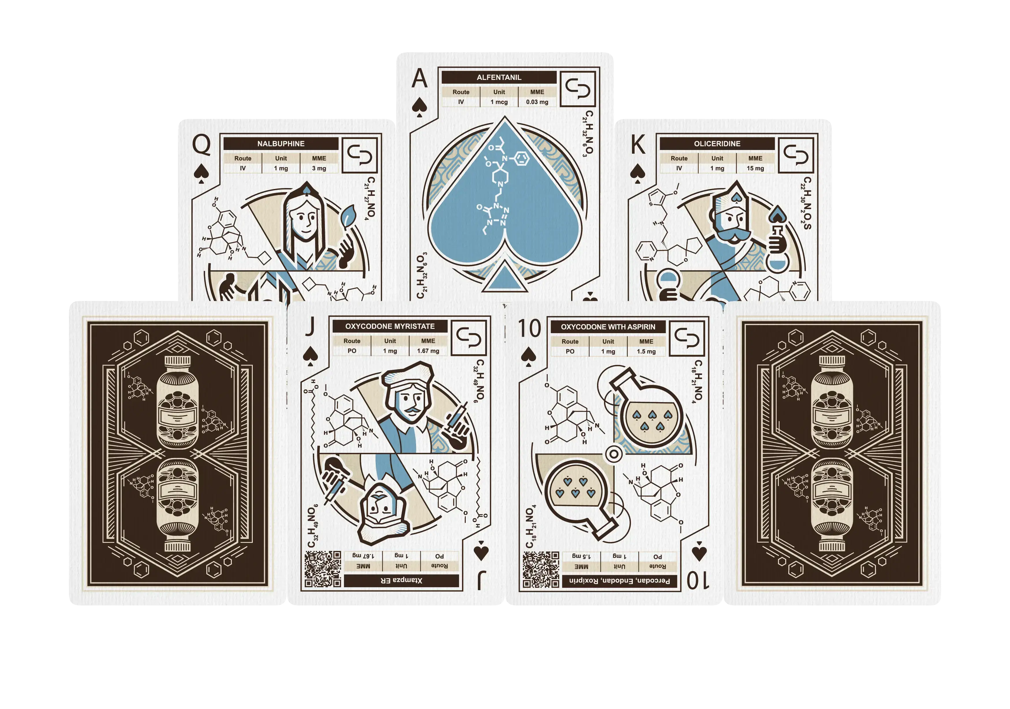 Narcotics deck: card faces, shown at full size